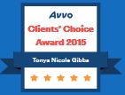 Avvo Client's choice Award 2015 badge