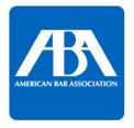 American Bar Association Logo in white color